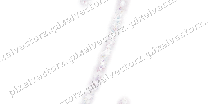 Nahtloser Glitzerbogen aus Herzen und Konfetti auf transparentem Grund