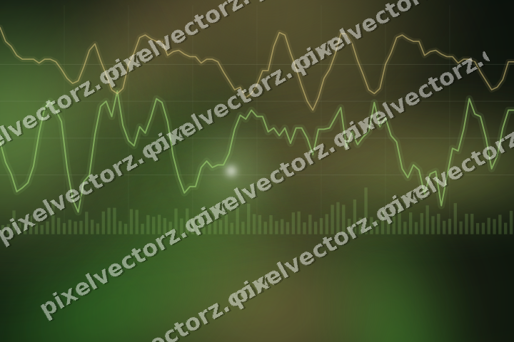 Leuchtender Neon Diagramm Hintergrund in Limette und Gelb