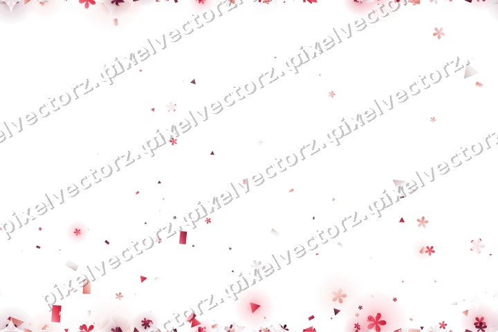 Nahtloser Glitzeraufstieg in Rosa und Rot auf transparentem Grund