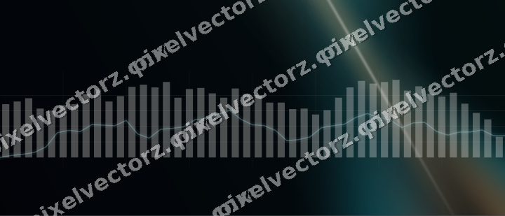 Leuchtender Neon Diagramm Hintergrund in Petrol und Orange