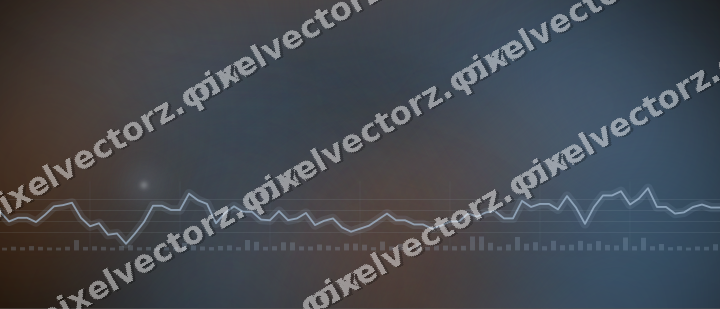 Leuchtender Neon Diagramm Hintergrund in Blau und Orange