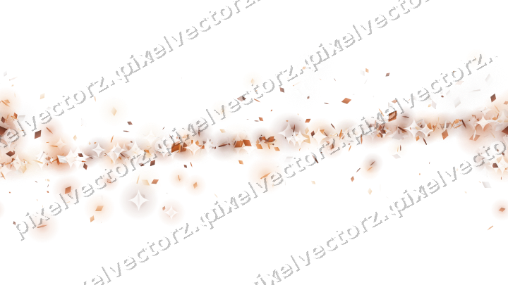 Nahtloses Glitzerband aus Rauten und Splittern auf transparentem Grund