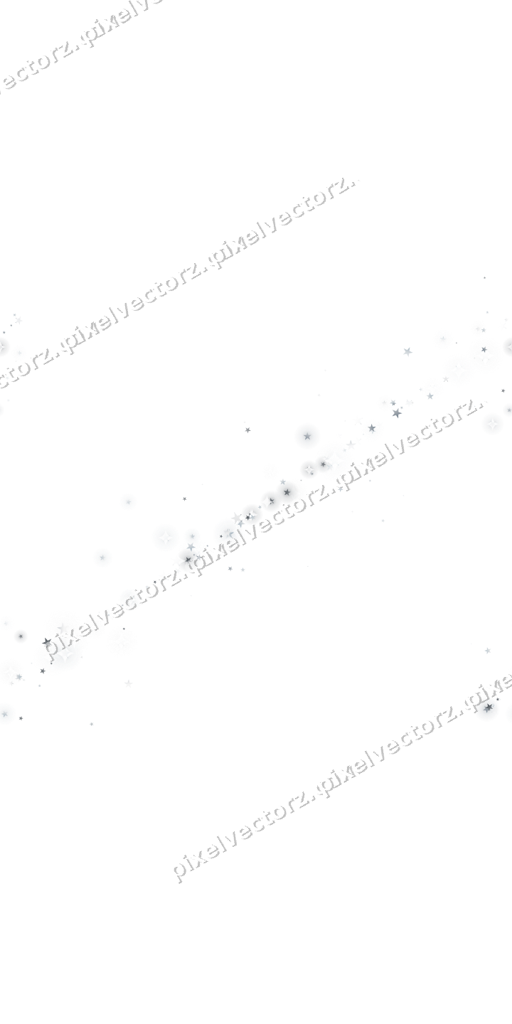 Nahtloses Glitzerband aus Sternen in Blassblau auf transparentem Grund