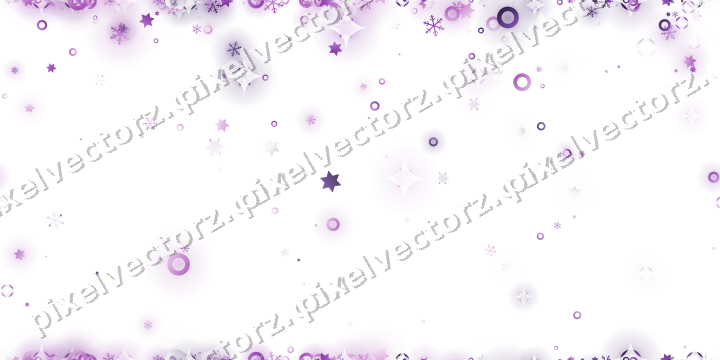 Nahtloser Glitzerregen in Violett auf transparentem Grund