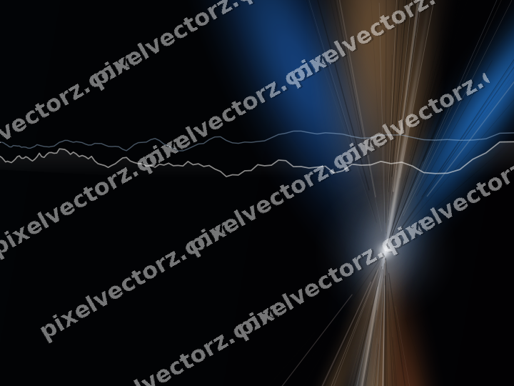Leuchtender Neon Diagramm Hintergrund in Blau und Orange
