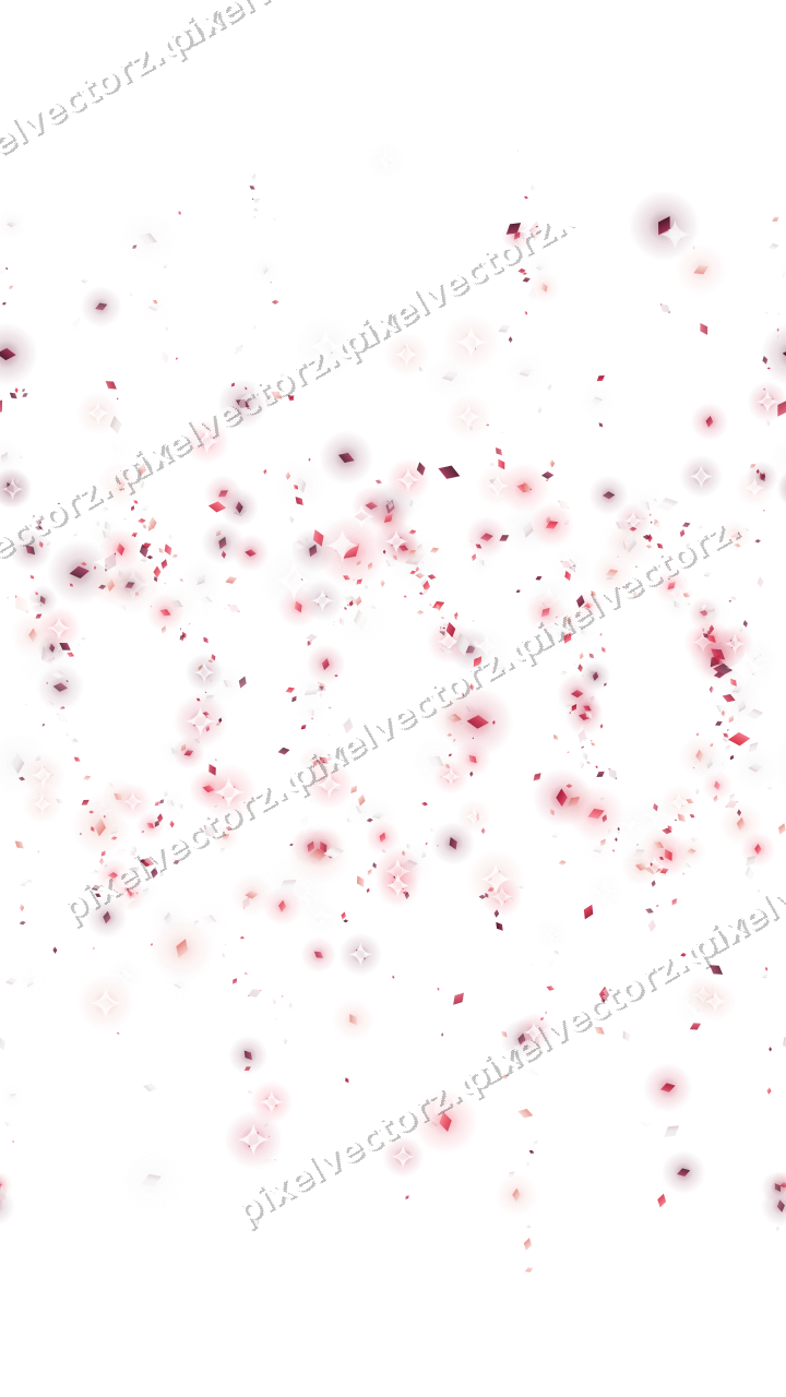 Nahtlose Glitzergirlande aus Rauten in Rosa auf transparentem Grund