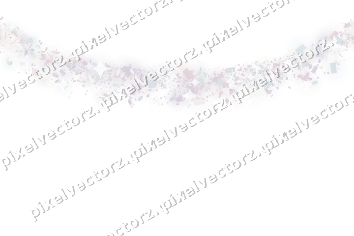 Nahtlose Glitzergirlande in Blassrosa auf transparentem Grund