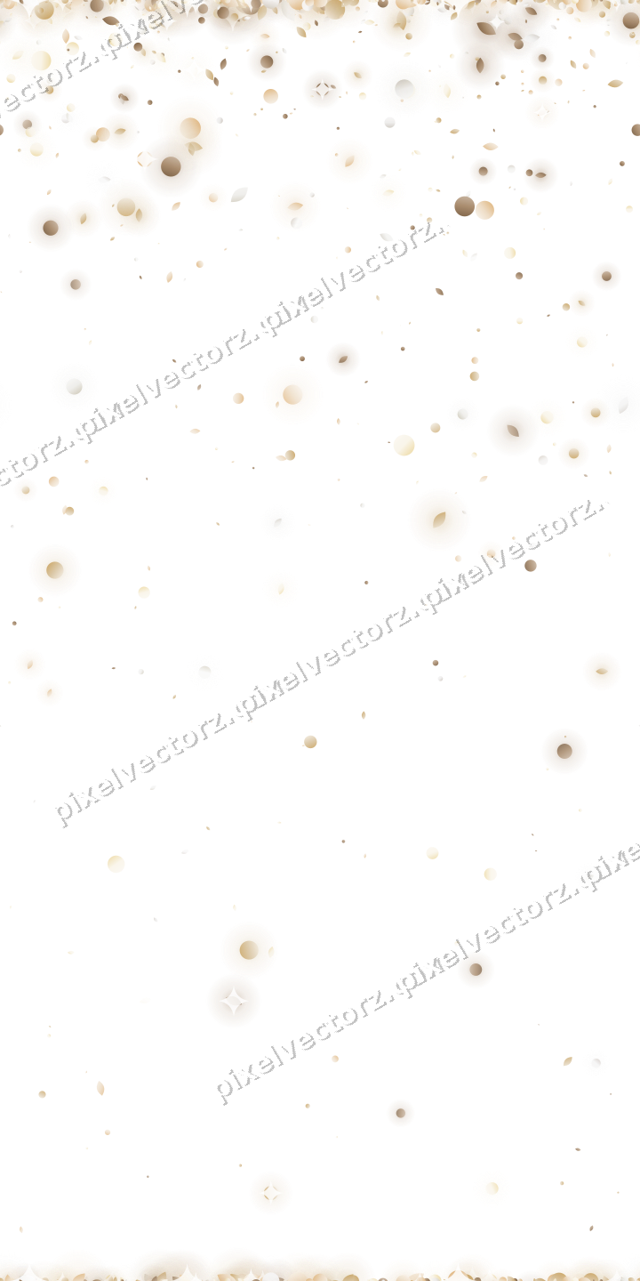 Nahtloser Glitzerregen aus Tropfen und Punkten auf transparentem Grund