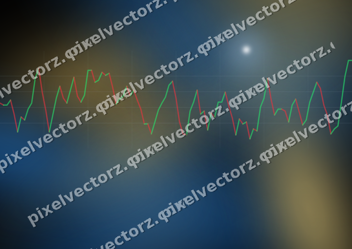 Leuchtender Neon Diagramm Hintergrund in Blau und Bernstein
