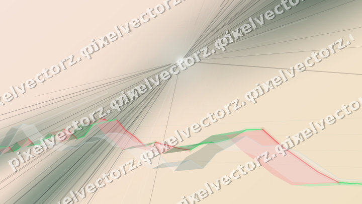 Zarter Pastell Diagramm Hintergrund in Dunkelgrün und Orange