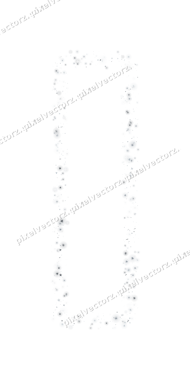 Nahtloser Glitzerrahmen in Blassblau auf transparentem Grund