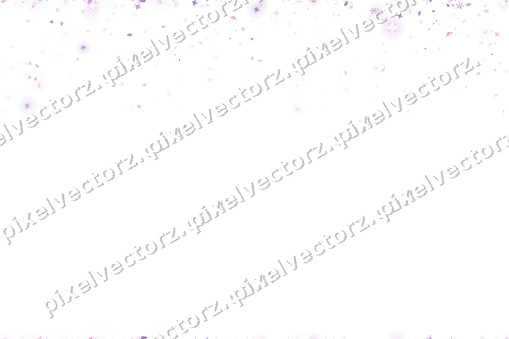 Nahtloser Glitzerregen in Magenta und Violett auf transparentem Grund