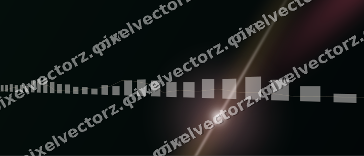 Leuchtender Neon Diagramm Hintergrund in Rosa und Bernstein