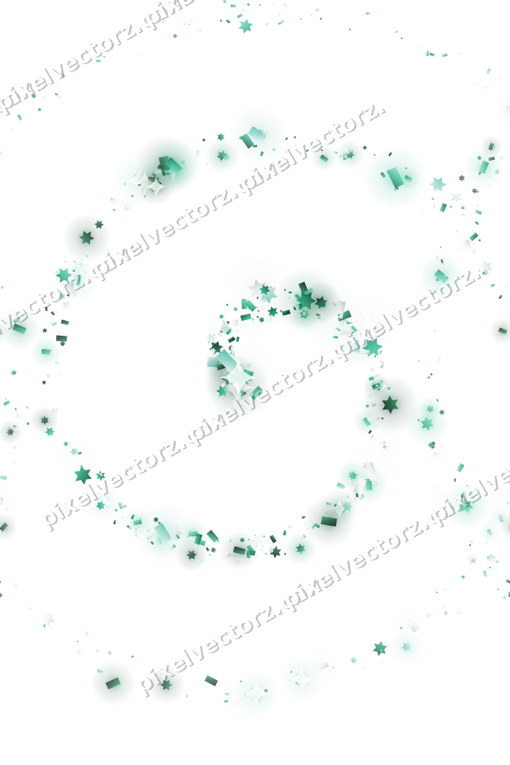 Nahtlose Glitzerspirale auf transparentem Grund