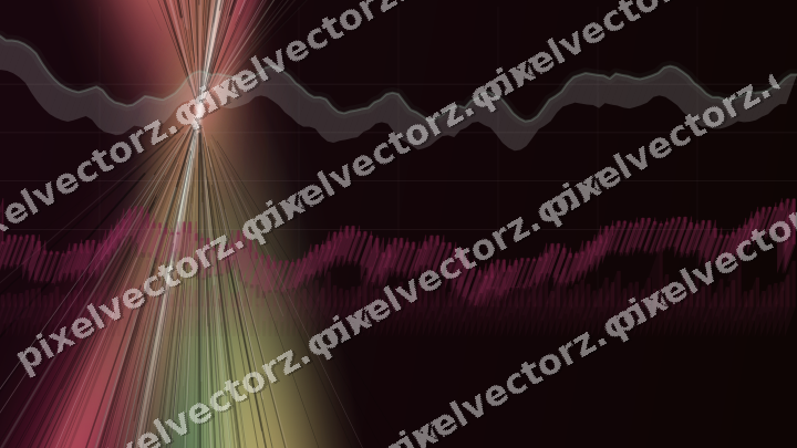 Leuchtender Neon Diagramm Hintergrund in Rosa und Grün