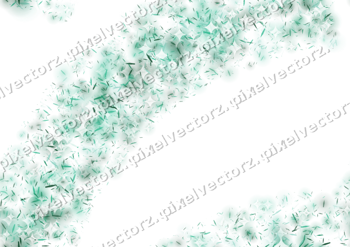 Nahtloser Glitzerbogen aus Splittern auf transparentem Grund