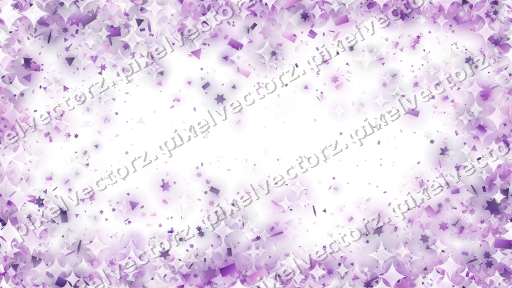 Nahtlose Glitzervignette in Violett auf transparentem Grund