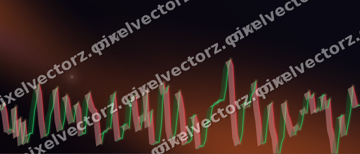 Leuchtender Neon Diagramm Hintergrund in Orange und Blau