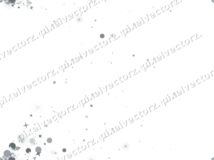 Nahtloser Glitzerfächer aus Sternen und Funken auf transparentem Grund