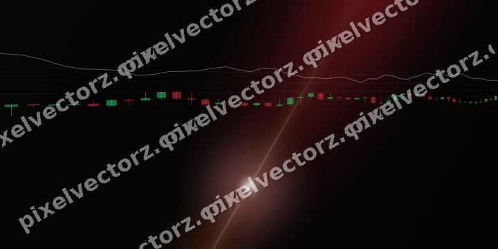 Leuchtender Neon Diagramm Hintergrund in Rot und Bernstein