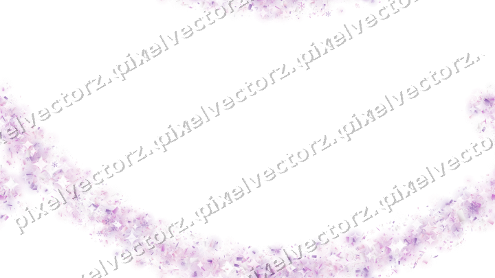 Nahtloser Glitzerbogen in Magenta und Violett auf transparentem Grund