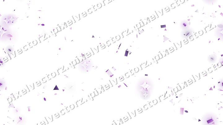 Nahtloser Glitzerkranz in Violett auf transparentem Grund
