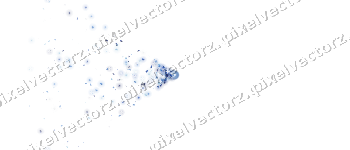 Nahtloser Glitzerfächer in Blau und Türkis auf transparentem Grund