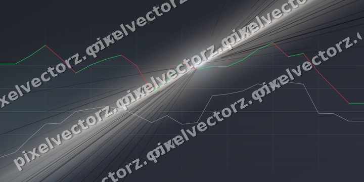 Leuchtender Neon Diagramm Hintergrund in Blau und Orange