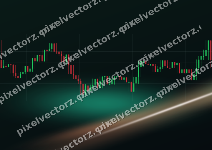 Leuchtender Neon Diagramm Hintergrund in Grün und Orange