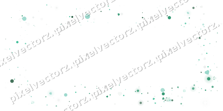 Nahtloser Glitzerrahmen aus Herzen und Punkten auf transparentem Grund