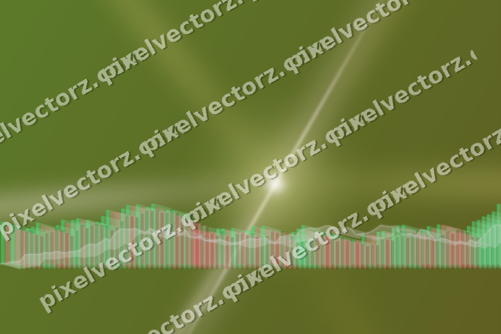 Leuchtender Neon Diagramm Hintergrund in Gelb und Rot