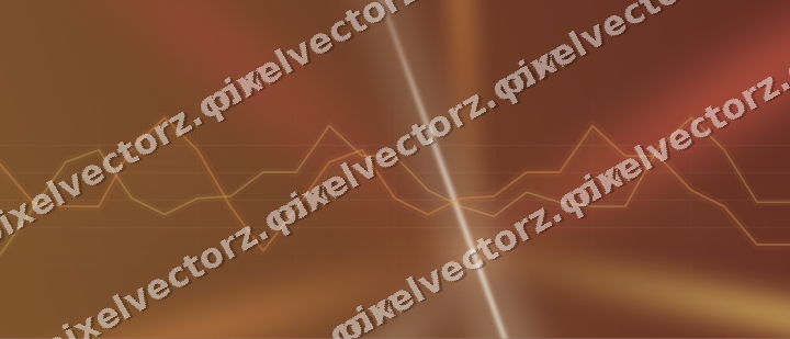Leuchtender Neon Diagramm Hintergrund in Orange und Bernstein