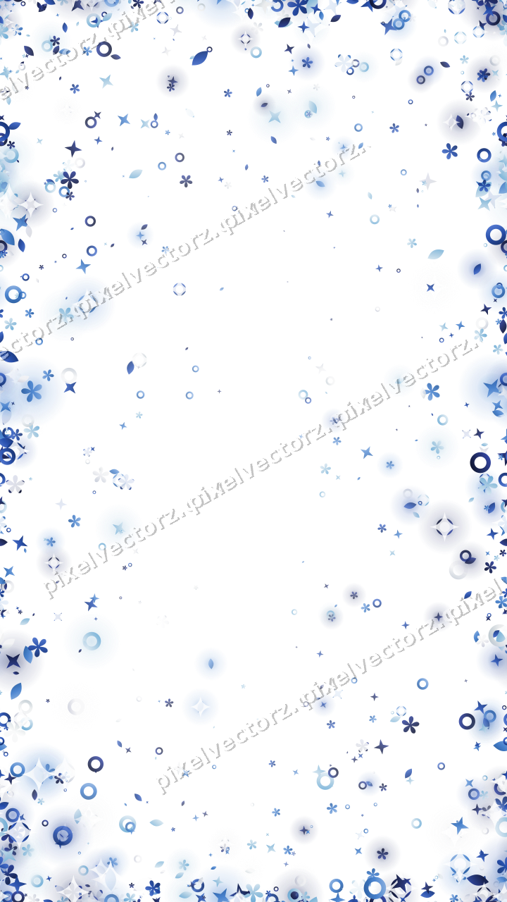 Nahtlose Glitzervignette in Blau und Türkis auf transparentem Grund