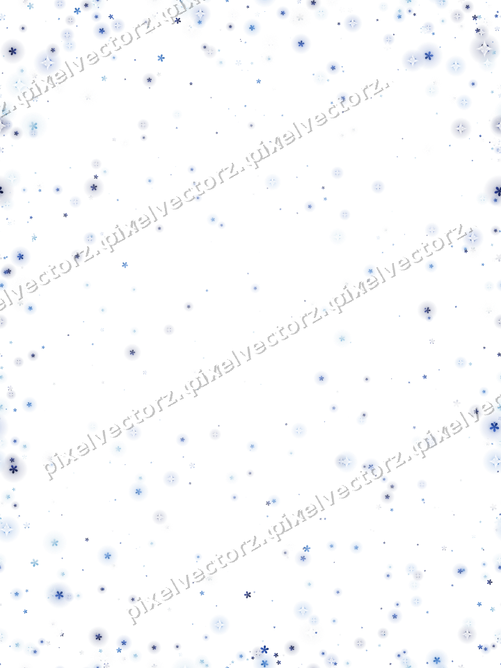 Nahtlose Glitzervignette aus Blüten in Blau auf transparentem Grund