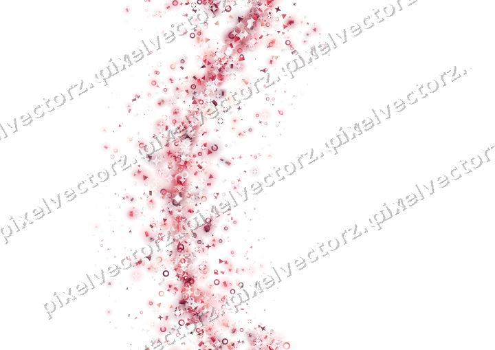 Nahtloser Glitzerbogen aus Sternen und Ringen auf transparentem Grund