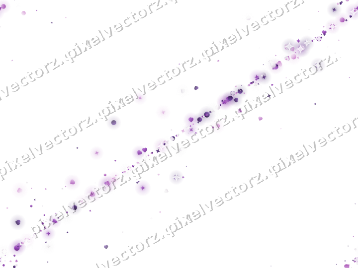 Nahtloses Glitzerband aus Funken und Herzen auf transparentem Grund
