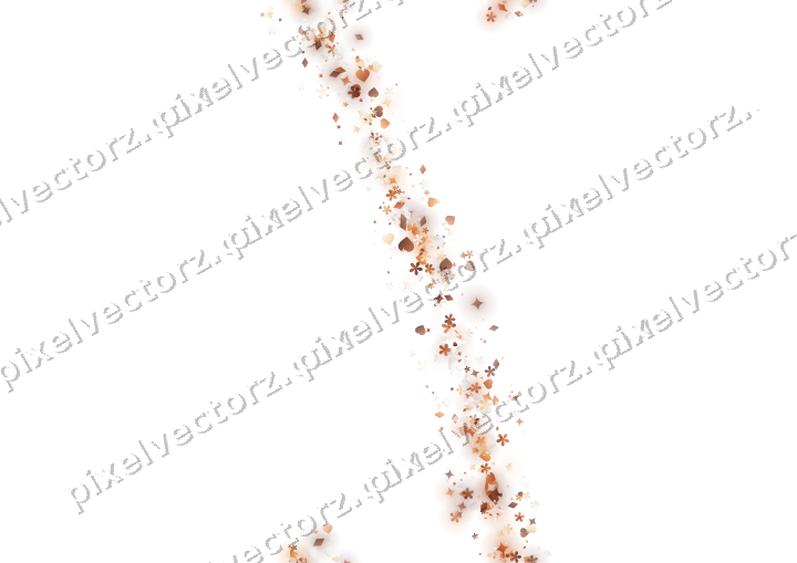 Nahtloser Glitzerbogen aus Funken und Herzen auf transparentem Grund