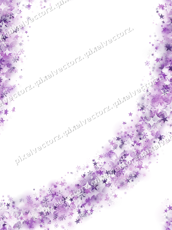 Nahtloser Glitzerbogen in Violett auf transparentem Grund