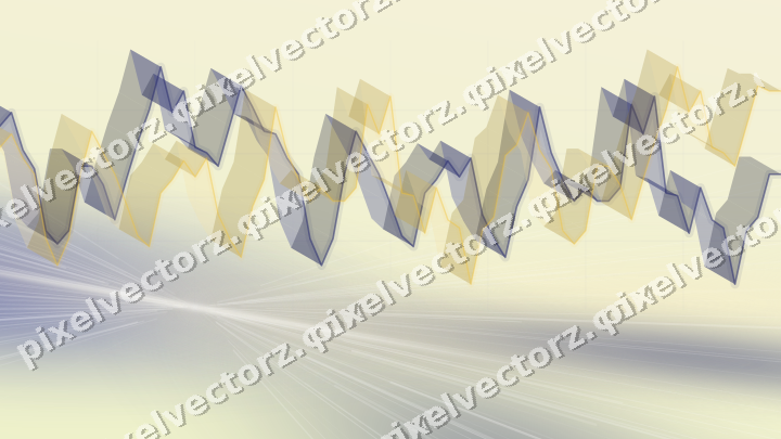 Zarter Pastell Diagramm Hintergrund in Dunkelblau und Bernstein