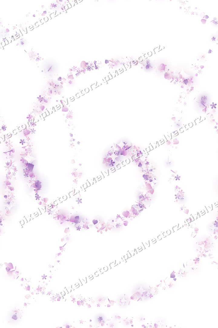 Nahtlose Glitzerspirale in Magenta und Violett auf transparentem Grund