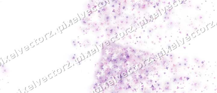Nahtloser Glitzerfächer aus Sternen und Funken auf transparentem Grund