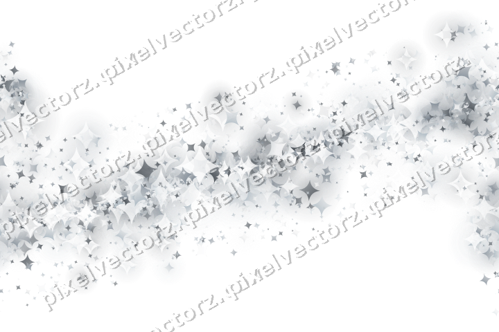 Nahtloses Glitzerband aus Funken in Blassblau auf transparentem Grund