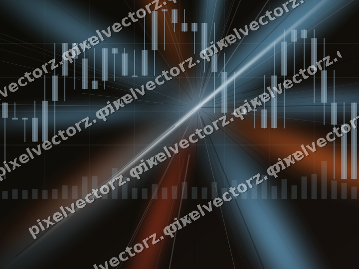 Leuchtender Neon Diagramm Hintergrund in Türkis und Rot