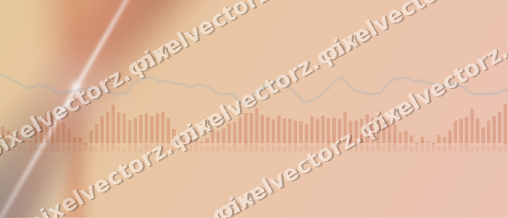 Zarter Pastell Diagramm Hintergrund in Orange und Türkis