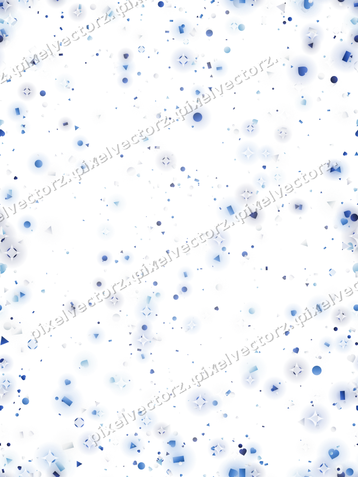 Nahtlose Glitzervignette in Blau und Türkis auf transparentem Grund