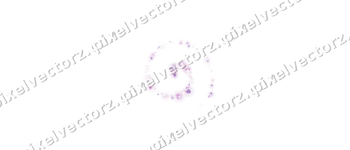 Nahtlose Glitzerspirale aus Sternen und Herzen auf transparentem Grund