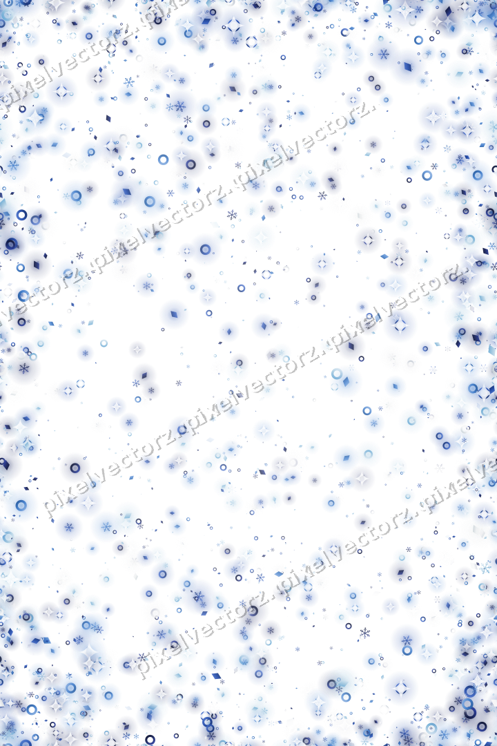 Nahtlose Glitzervignette in Blau und Türkis auf transparentem Grund