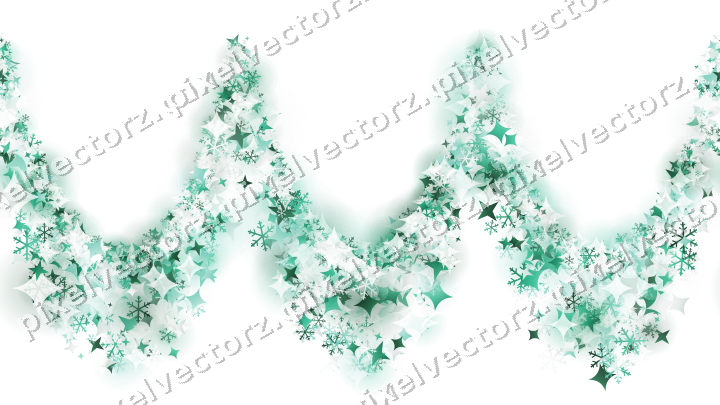 Nahtlose Glitzergirlande auf transparentem Grund