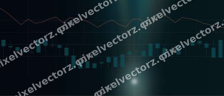 Leuchtender Neon Diagramm Hintergrund in Petrol und Orange