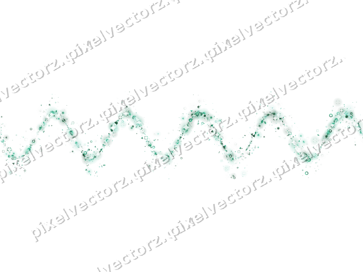 Nahtlose Glitzerwelle aus Sternen und Tropfen auf transparentem Grund